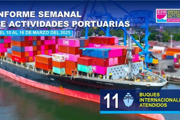 Dinamismo portuario en Nicaragua: 11 Buques Internacionales y más de 73 mil turistas atendidos