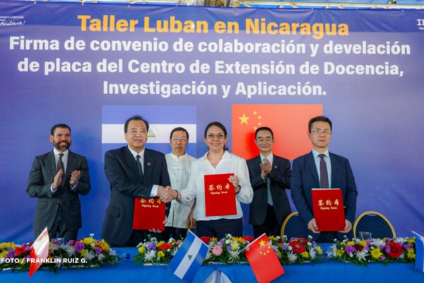 Nicaragua y China firman convenio para establecer el primer Taller Luban en Latinoamérica