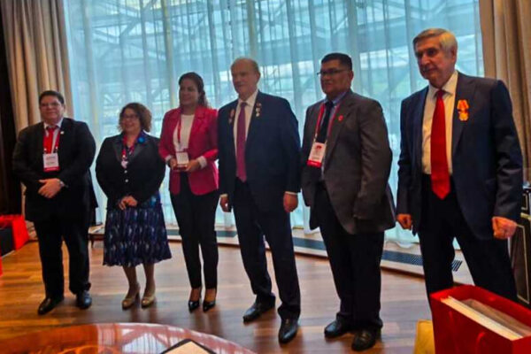 Saludo Revolucionario de Nicaragua en el segundo día del Foro Internacional Antifascista en Moscú