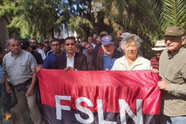Homenaje a combatientes internacionalistas chilenos caidos en Nicaragua.