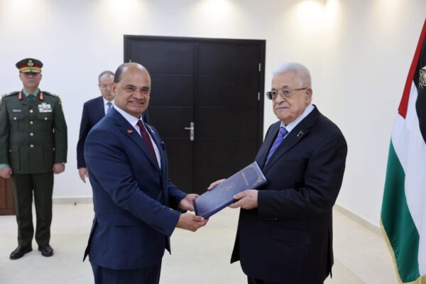 Embajador Gadiel Arce presenta Cartas Credenciales ante el Presidente del Estado de Palestina