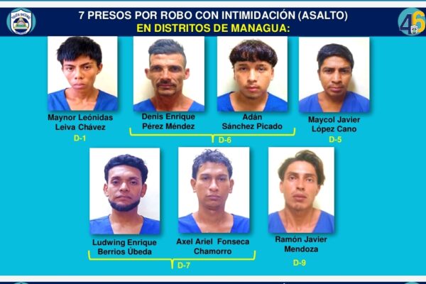 Policía Nacional captura a 23 sujetos por delitos de alta peligrosidad en Nicaragua