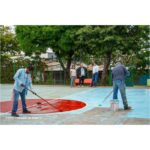 Supervisan rehabilitación del Parque Omar Torrijos de Managua