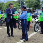 China dona 20 motocicletas a la Dirección de Tránsito de la Policía Nacional de Nicaragua