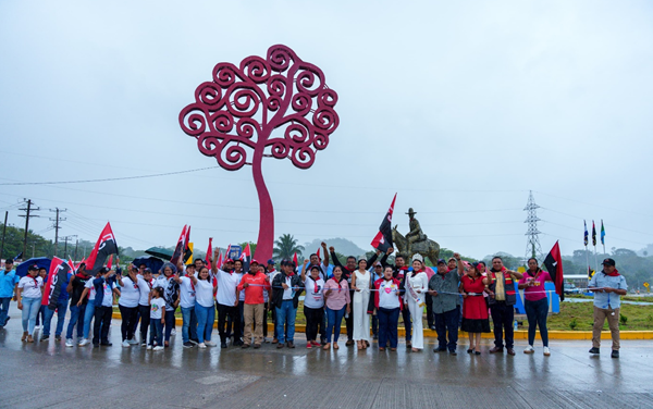 Siuna inaugura Monumento al General Sandino en conmemoración del 46/19 y Día de la Alegría