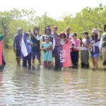 MARENA siembra 1,500 propágulos de mangle rojo en reserva natural de León
