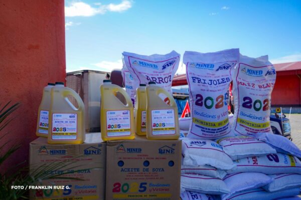 Gobierno de Nicaragua realizará último envío de alimentos para la Merienda Escolar 2025