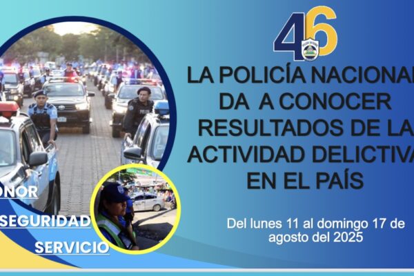 Operativo policial semanal deja fuertes resultados en combate al crimen