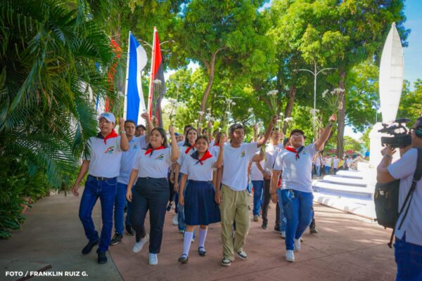 La Juventud Sandinista rinde homenaje al legado revolucionario del Comandante Tomás Borge y del Comandante Fidel Castro