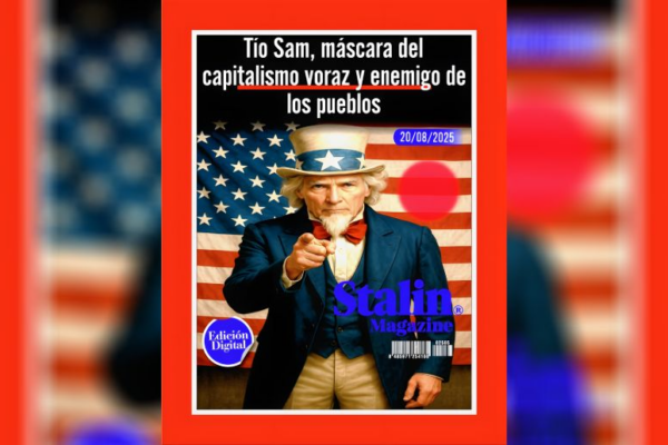 Tío Sam, máscara del capitalismo voraz y enemigo de los pueblos