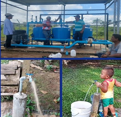 Agua potable para 440 familias de Buena Vista estará lista en octubre