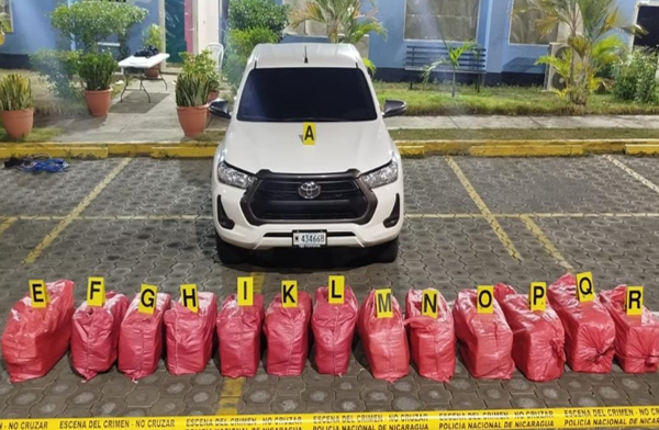 Policía Nacional incauta más de 531 kilos de cocaína en San Rafael del Sur