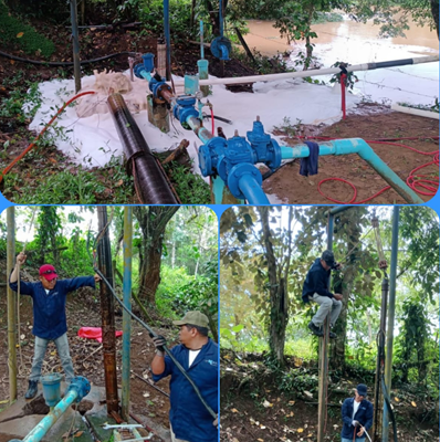 ENACAL mejora sistema de agua para 550 familias en Muhan, Villa Sandino