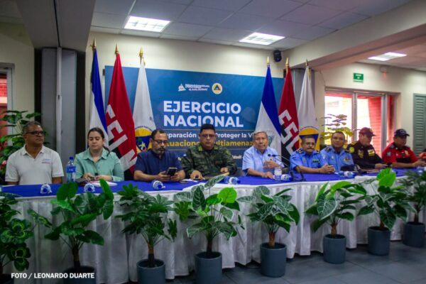 Nicaragua realiza el III ejercicio nacional multiamenazas para fortalecer la protección de la vida
