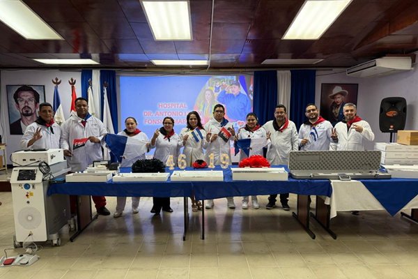 Nicaragua fortalece atención médica con nuevos equipos para eliminar cálculos renales sin cirugía