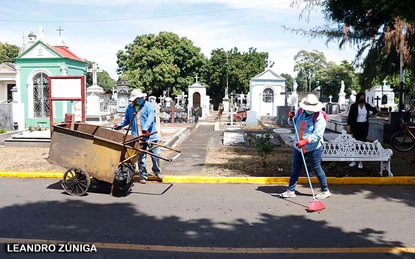 Gobierno de Nicaragua garantiza seguridad y limpieza en campos santos del país