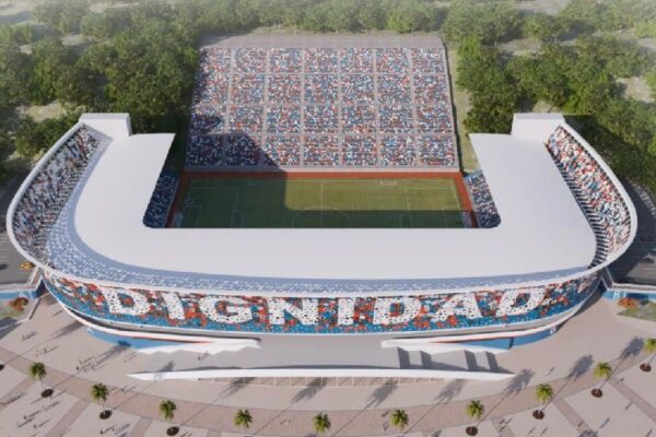 Estadio de Fútbol “Dignidad” estará listo en el primer semestre de 2028