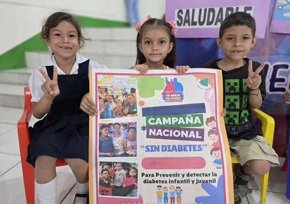 Campaña “SIN DIABETES” fortalece la detección temprana y el cuidado de la juventud nicaragüense