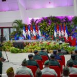 Copresidentes de Nicaragua presiden graduación de nuevos oficiales de la Universidad de Defensa