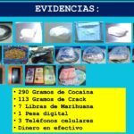 Robos y expendio de drogas lideran las 118 capturas policiales