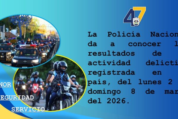 85 personas detenidas en una semana por diversos delitos en el país