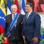 Embajador de Venezuela recibe la Orden José de Marcoleta al concluir su misión diplomática en Nicaragua