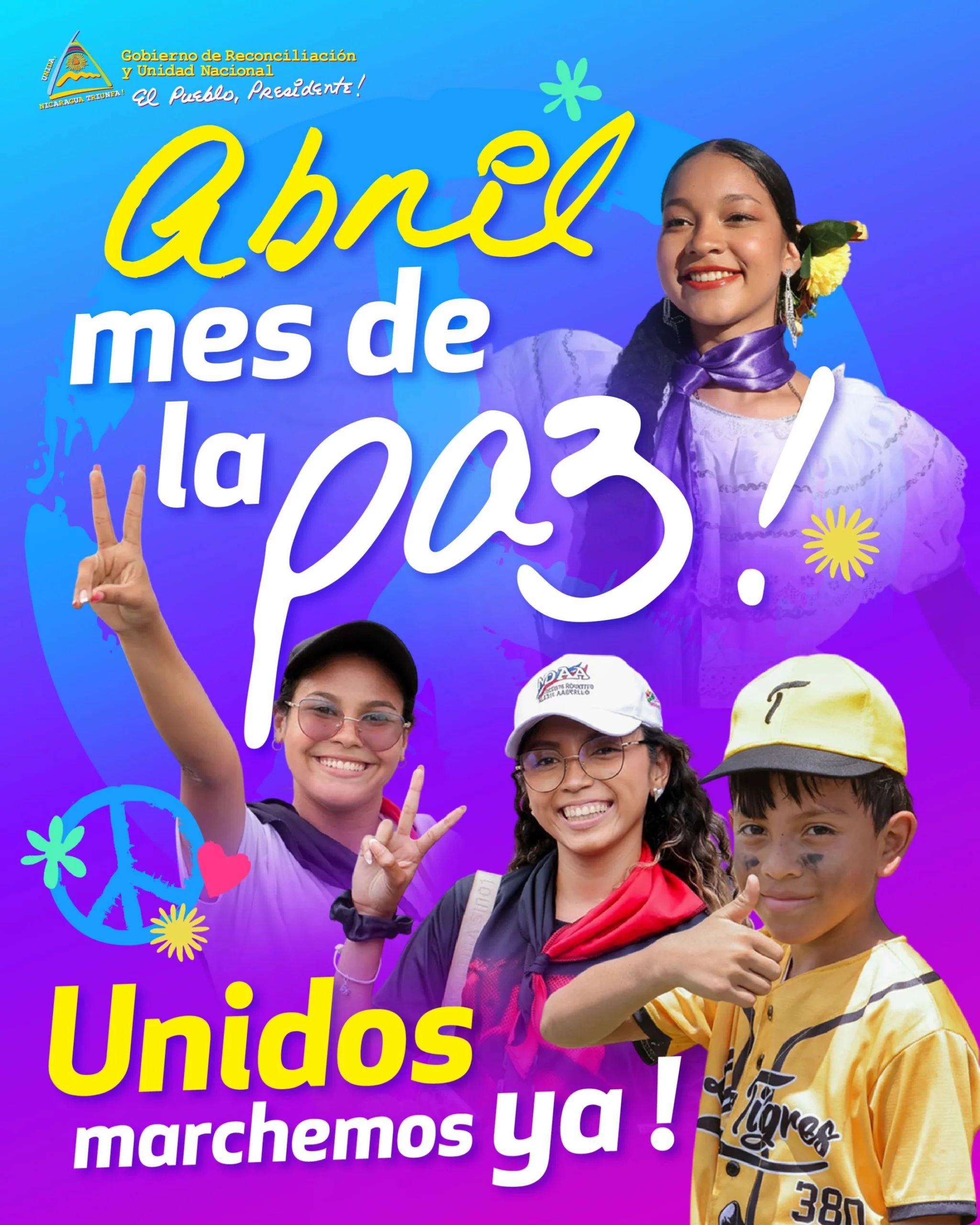 Afiches «Abril Mes de la Paz»