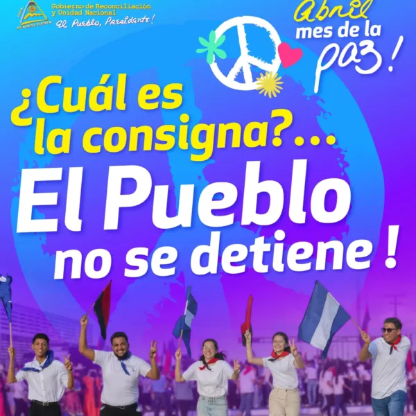 Foto de Afiches «Abril Mes de la Paz»