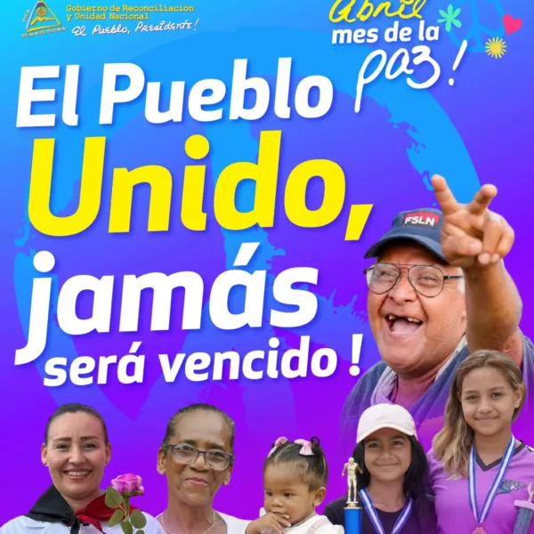 Foto de Afiches «Abril Mes de la Paz»