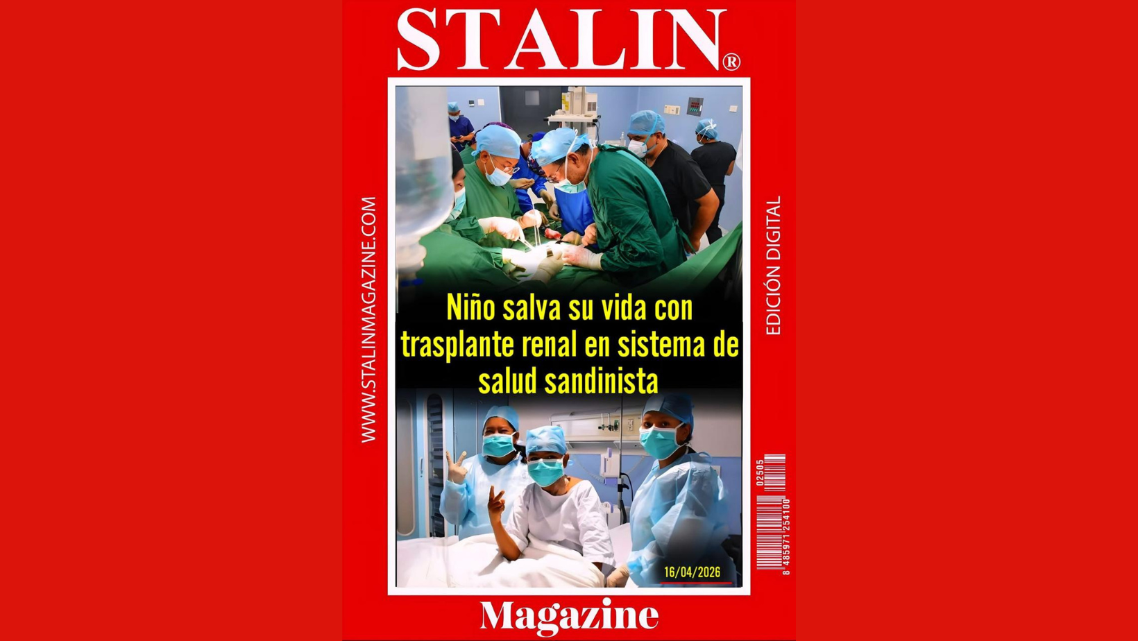 Niño salva su vida con transplante renal en sistema de salud sandinista