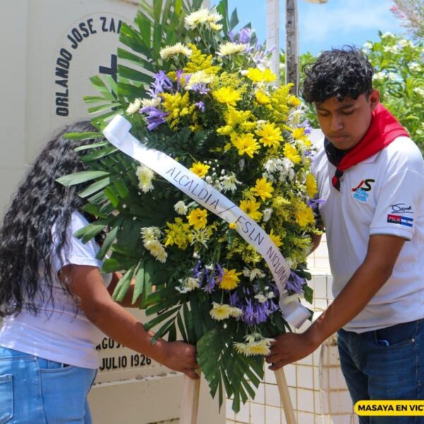 Foto de Juventud Sandinista honra a Margarita Calderón