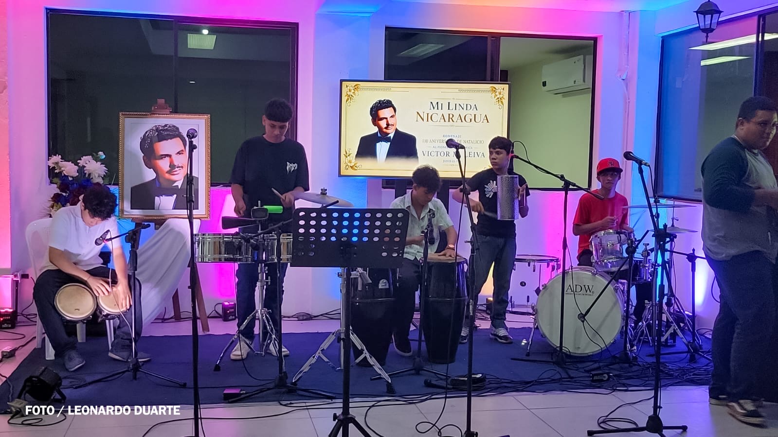 Con arte y música, celebran al compositor Víctor M. Leiva en su natalicio
