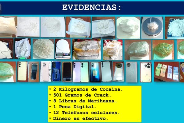 Operativos policiales dejan 74 detenidos y decomiso de drogas en todo el país