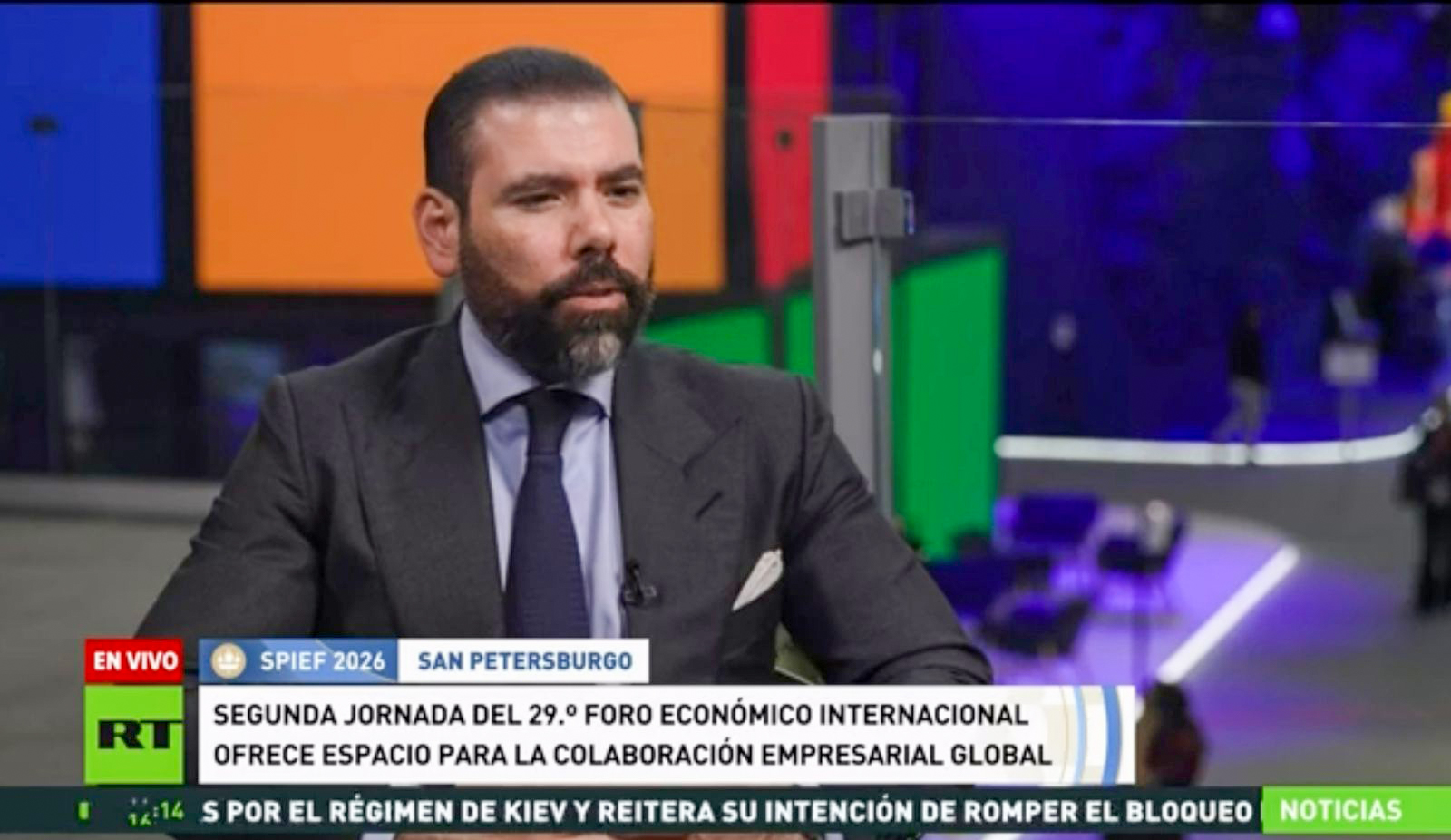 Entrevista al compañero Laureano Ortega en RT en Español