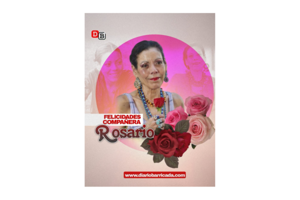 Militancia y ciudadanos nicaragüenses felicitan a Rosario Murillo en su cumpleaños número 75