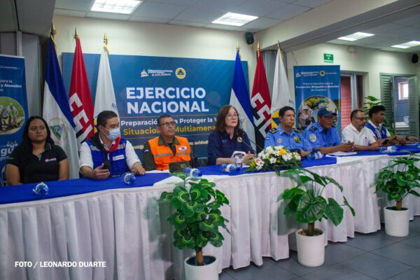 Preparación y prevención: Nicaragua desarrolla segundo ejercicio nacional multiamenaza de 2026