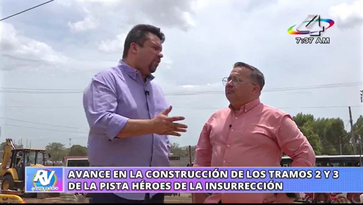 Pista Héroes de la Insurrección fortalece drenaje y modernización vial en Managua