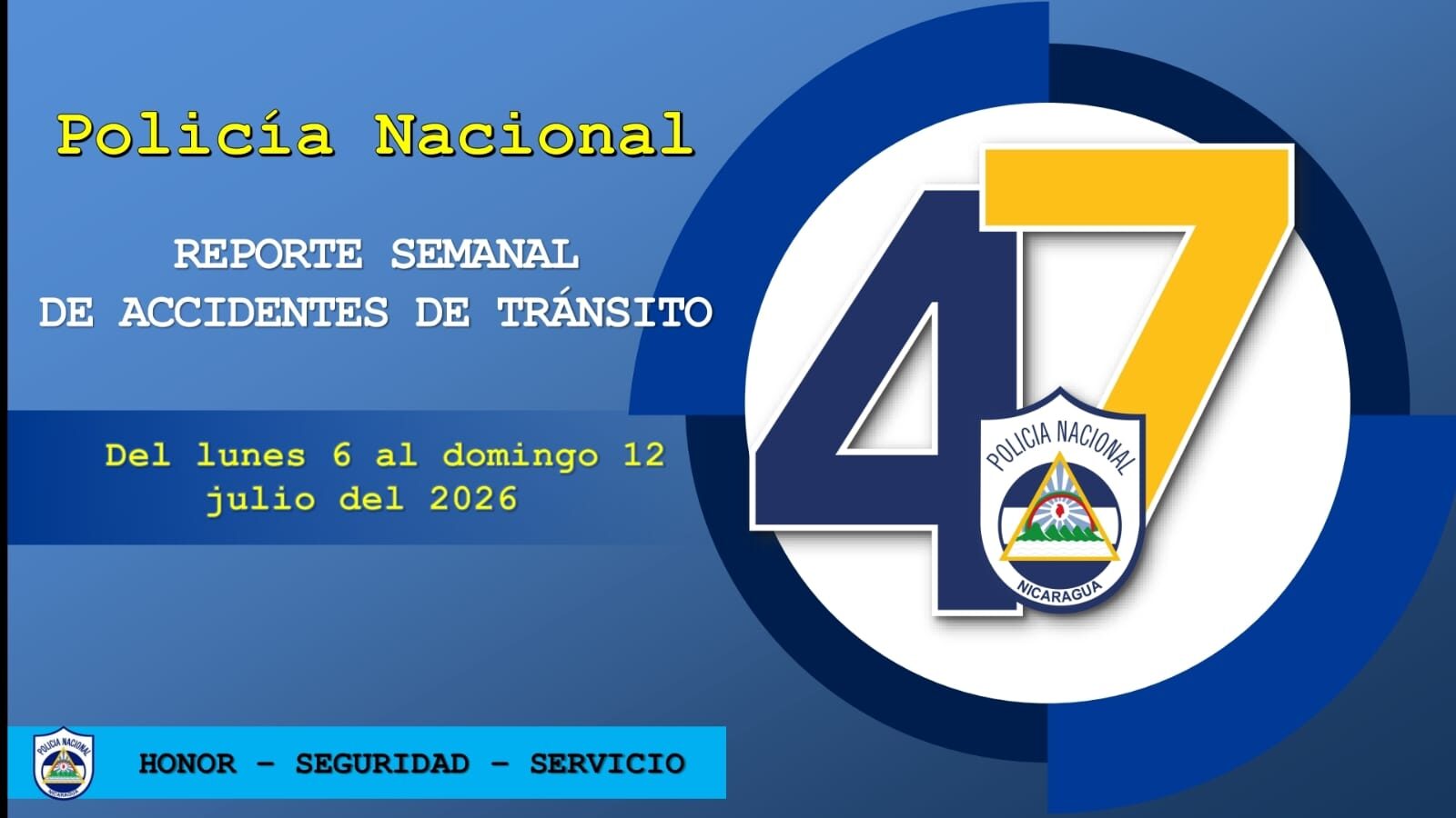 Managua concentra la mayor cantidad de accidentes de tránsito en el país