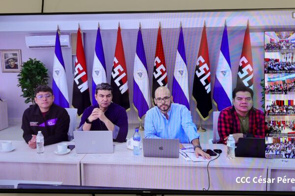 Comunicadores Sandinistas de la Costa Caribe Norte fortalecen capacidades en encuentro virtual con comunicadores venezolanos
