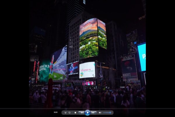 Nicaragua proyecta belleza turística desde las pantallas de Times Square