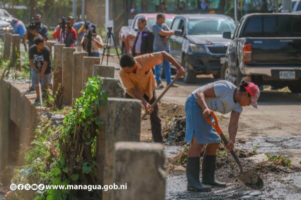 Alcaldía de Managua impulsa jornada de limpieza en el Distrito 6 para fortalecer el cuido ambiental