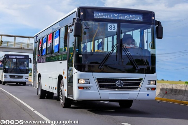 Nicaragua recibirá otros 107 autobuses Yutong procedentes de China