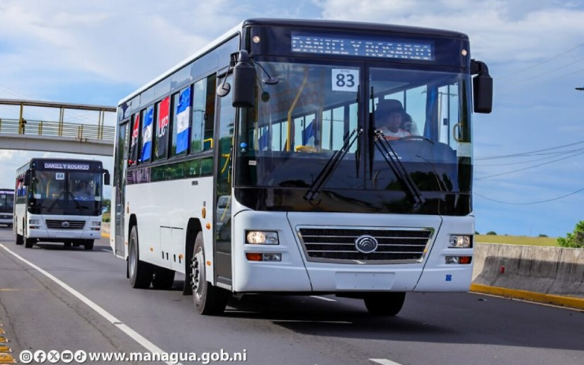 Nicaragua recibirá otros 107 autobuses Yutong procedentes de China