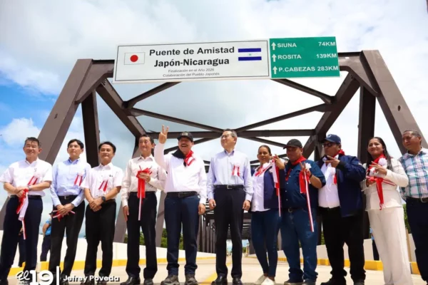 Nicaragua destaca cooperación japonesa con entrega de puente en Mulukukú