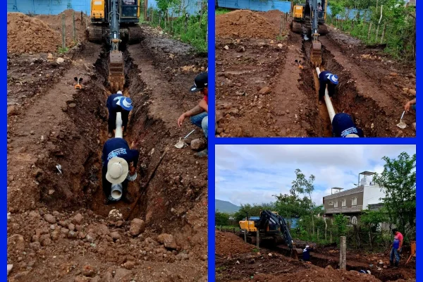 ENACAL avanza en ampliación y mejoramiento del sistema de agua potable en el barrio Santa Elena de Estelí
