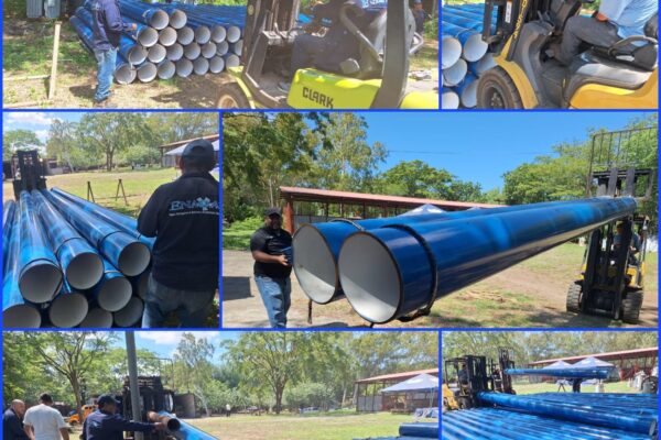 ENACAL adquiere tuberías para mejorar el servicio de agua potable en Nicaragua