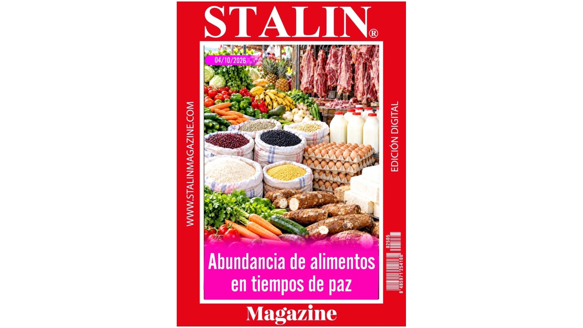 Abundancia de alimentos en tiempos de paz